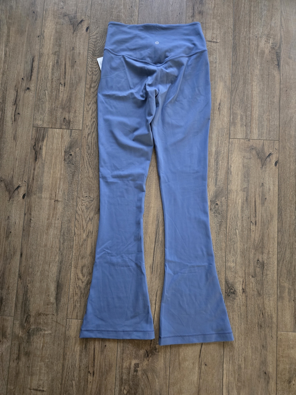 Lululemon Blue Align Asymmetrical Mini Flare Leg Yoga Pants Size 8